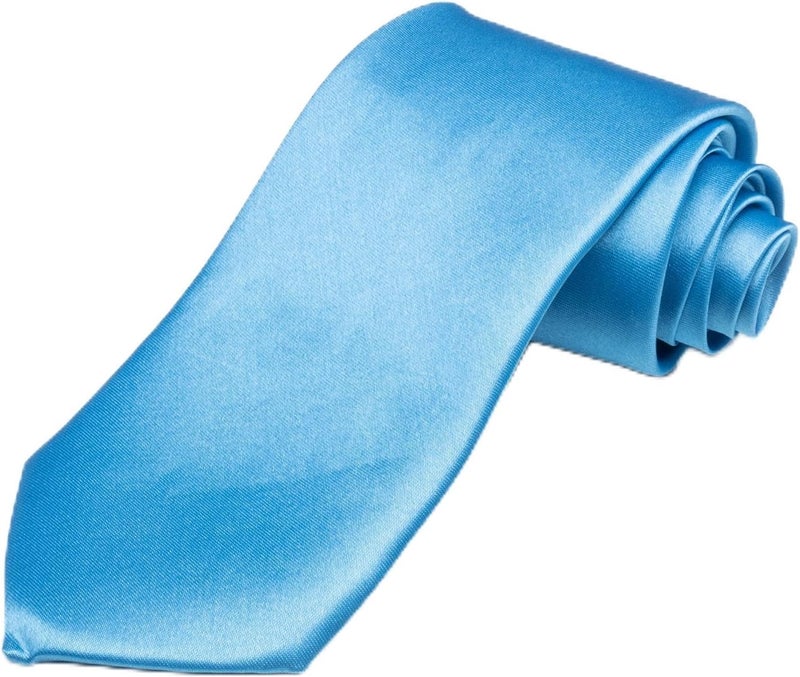 SEVENHEAD Store Solid Color Ties 3.15 Inch (8CM) for Men Pure Color Satin Neckties Formal Mens Ties Wedding Businesss - Image 1